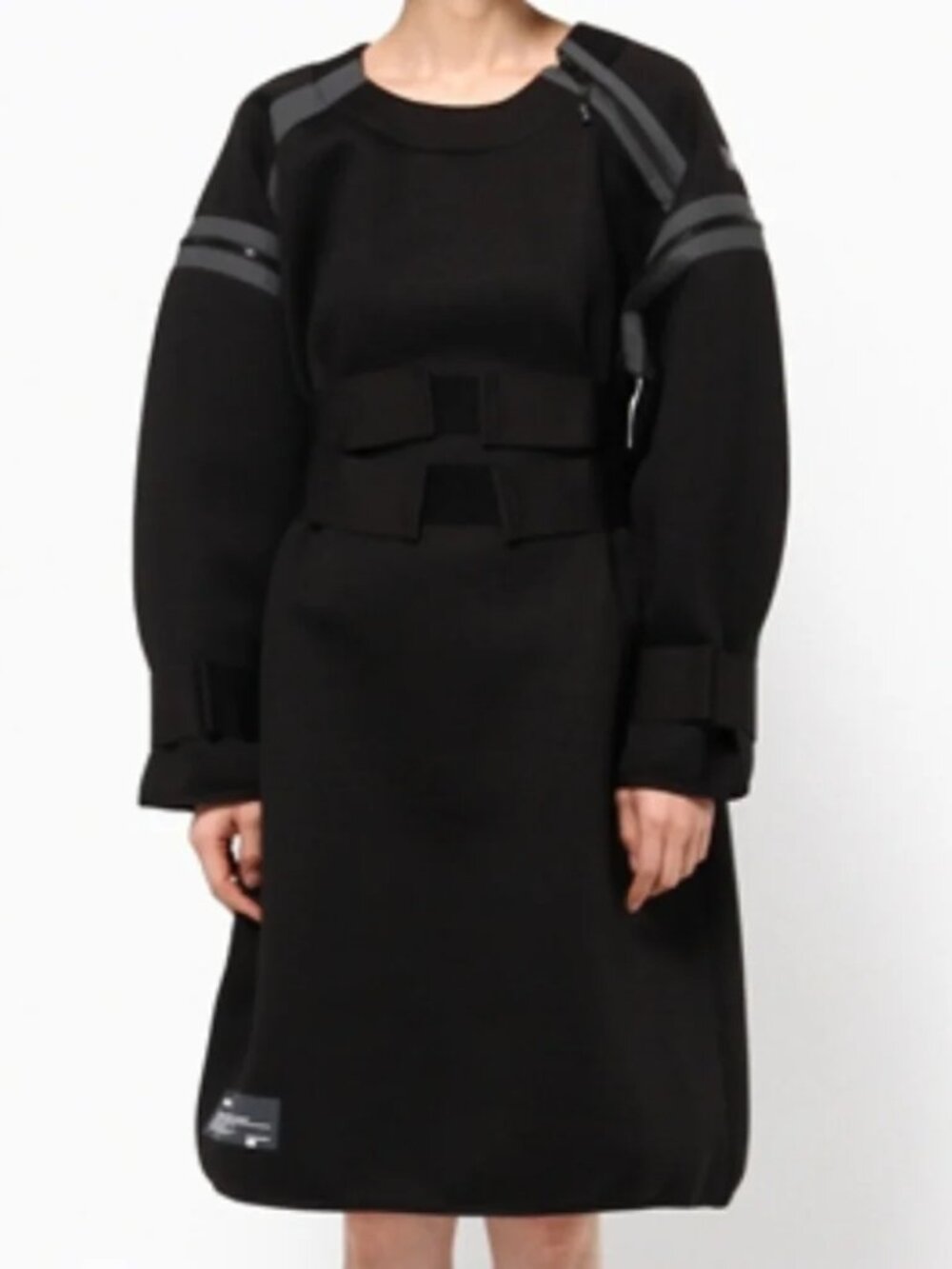 Puma x UEG Futuristic Techwear Convertible Scuba Dress Black Medium
